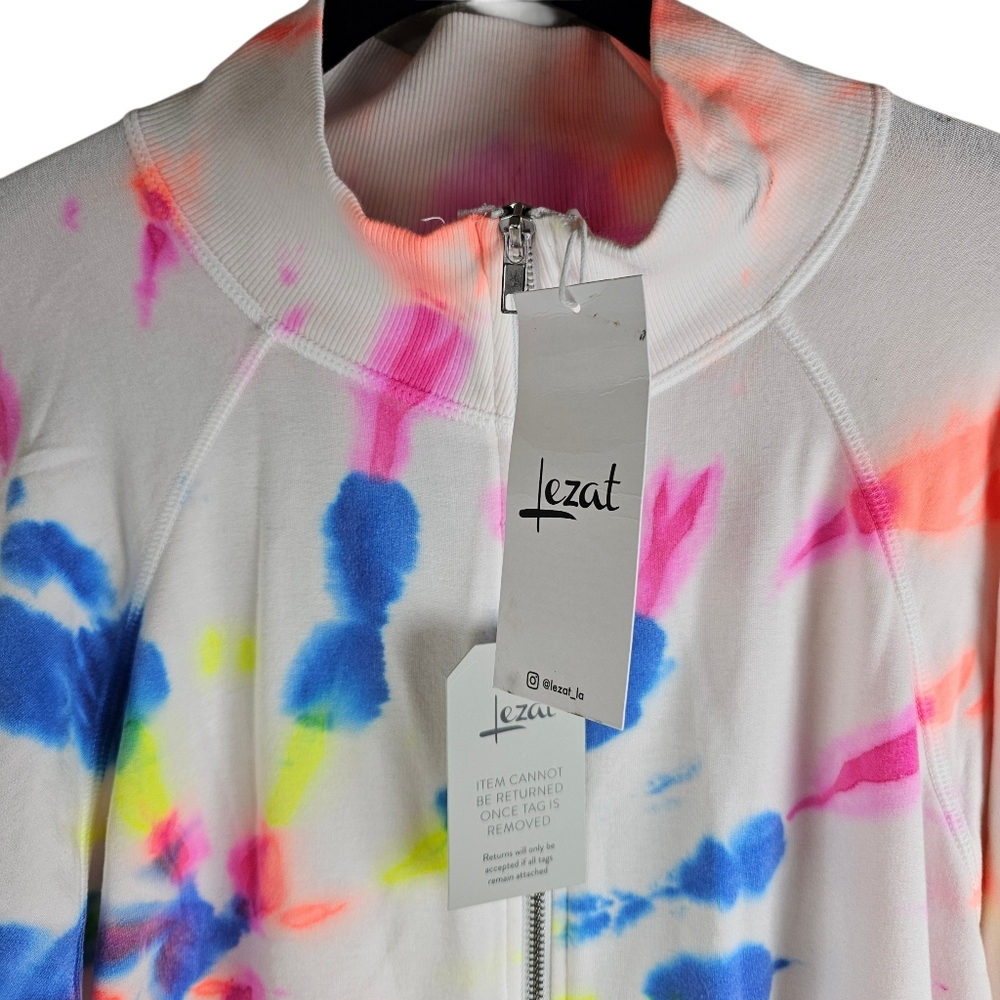 LEZAT Restore Soft Terry Tie Dye Jumpsuit In XL NWT - Picture 7 of 9